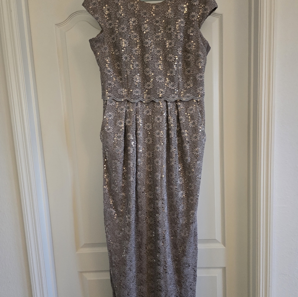 SILVER gold Dress for a Wedding